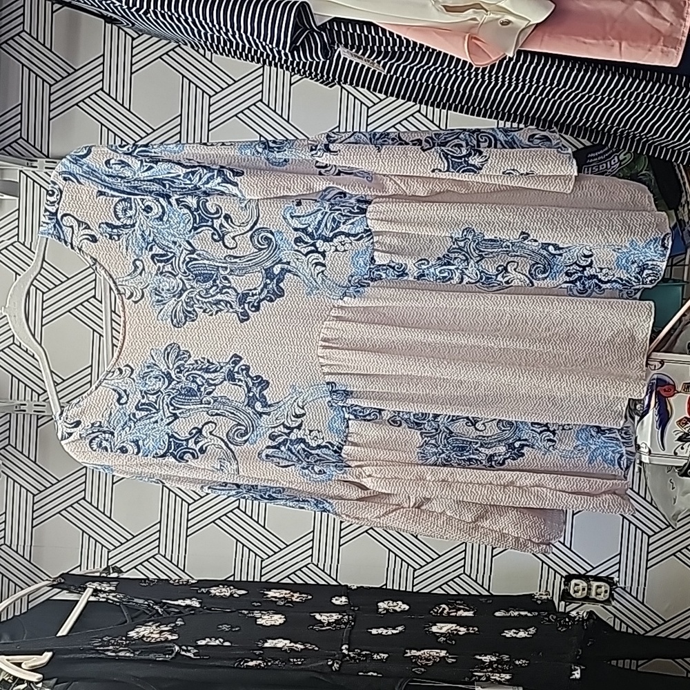 Free People petal combo tunic top NWT